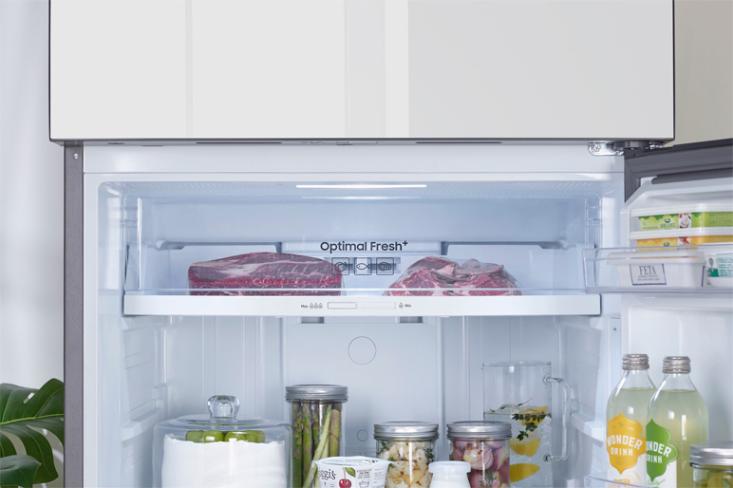 Kompartemen Optimal Fresh+ punya empat mode pendinginan sesuai kebutuhan yakni soft freeze, meat & fish, power cool, dan fridge. Foto: Ist