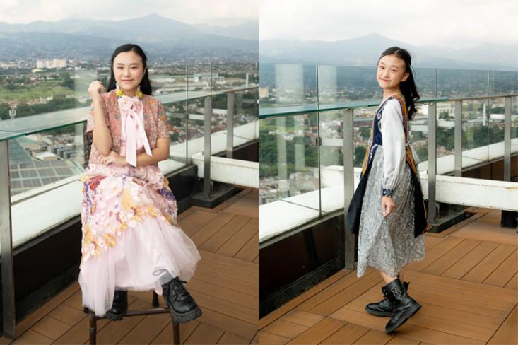 kiri - kanan: Michelle Liu dan Chatrine Liu (Foto: Febi/Just for Kids)