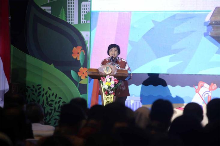 Menteri Lingkungan Hidup dan Kehutanan, Siti Nurbaya, membuka penyelenggaraan perdana Festival Pengendalian Lingkungan Tahun 2024. Foto: Ist