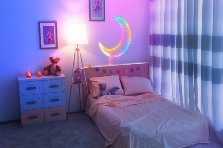 Inspirasi Philips Smart LED Neon Flex Strip & Philips Smart LED Bulb di kamar anak  (Foto : Ist)