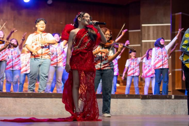 Penyanyi Cilik Evolette Alexandra kolaborasi dengan SMM Yogyakarta menghadirkan lagu mahakarya “Ini Kami Nusantara” atau IKN (Foto: Ist)