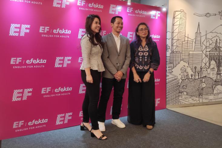 EF Adults yang merupakan bagian dari EF Education First, kini mengumumkan rebranding menjadi EF EFEKTA English for Adults (Foto : Retno)