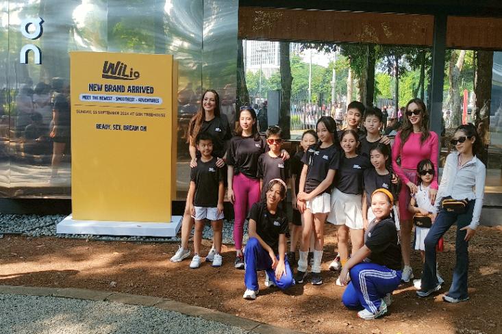 Wilio hadirkan On lini produk sepatu anak di Indonesia yang diperkenalkan pada Morning Family Run dan Fashion Show di arena GBK Senayan Jakarta, Minggu, 15 September 2024 (Foto: Efa)