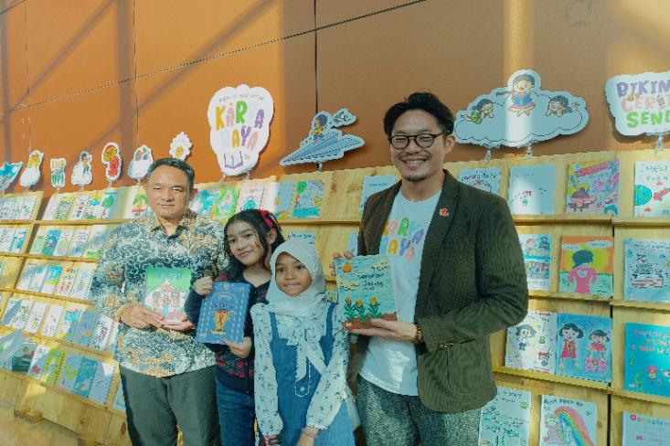 Membuka dunia kreativitas anak, Bookabook dan Orva Motion hadirkan program Karya Raya untuk dukung Literasi Indonesia, Taman Ismail Marzuki Jakarta, 27 September 2024 (Foto: Efa)