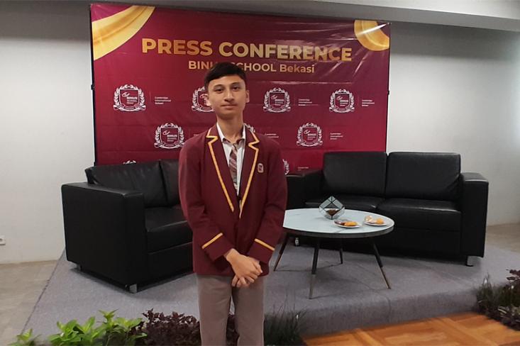 Bryan Rasya Kambuno, Siswa Kelas XII BINUS SCHOOL Bekasi. Foto: Novi