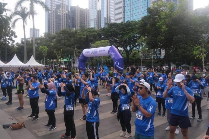 Melalui acara Run For Healthy Lungs, masyarakat diajak untuk menggabungkan dua hal penting: olahraga dan skrining kesehatan. Foto: Ist