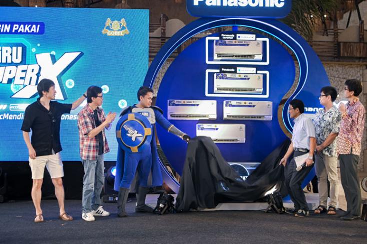Panasonic Gobel meluncurkan AC si BIRU SUPER X, solusi udara sehat bagi keluarga Indonesia di Gading Serpong, Tangerang (Foto: Ist)