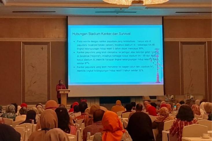 World Cancer Day 2025, Seminar Awam Deteksi Dini dan Penyintas Kanker di Ballroom C Lt.2 Hotel Shangri La, Jakarta Pusat, Kamis, 27 Februari 2025. Foto: Novi