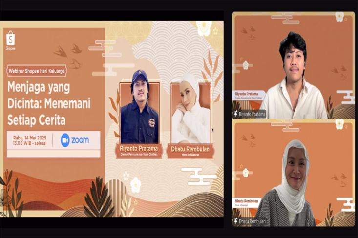 Shopee rayakan Hari Keluarga Sedunia lewat kisah inspiratif Dhatu Rembulan dan UMKM lokal dalam mewujudkan gaya hidup penuh makna. Foto: Tangkapan Layar