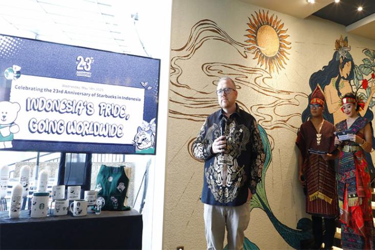 Anthony Mc Evoy, CEO PT Sari Coffee Indonesia (pemegang lisensi Starbucks di Indonesia) dalam acara perayaan 23 tahun Starbucks Indonesia (Foto: Ist)