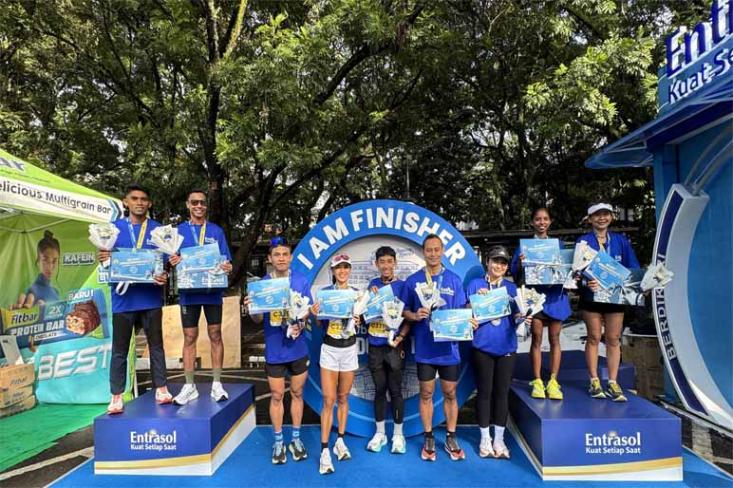 Entrasol hadir dalam ajang lari Bandoeng 10K, menjadi salah satu bentuk partisipasi dalam mendorong gaya hidup sehat dan aktif. Foto: Ist