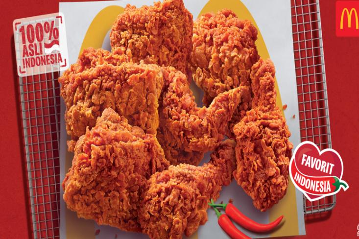 Terbukti jadi favorit Indonesia, ayam McD Spicy hadir dengan sensasi pedas dan kualitas lokal terbaik yang bikin pelanggan balik lagi (Foto : Ist)