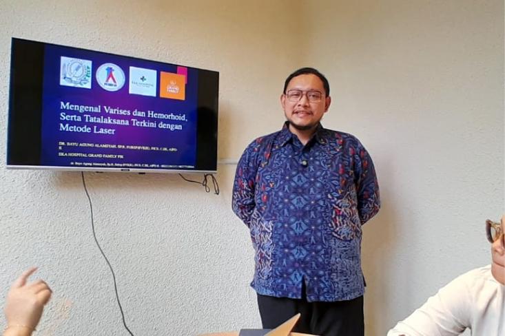 dr. Bayu Agung Alamsyah, Sp.B, Subsp.BVE(K), FICS, C.Sk, AIFO-K., Dokter spesialis bedah dan Subspesialis Bedah Vaskular dan Endovaskular (Konsultan) Eka Hospital PIK. Foto: Novi