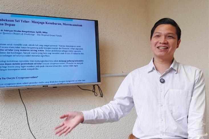 dr. Febriyan Nicolas Kengsiswoyo, SpOG, MKes., Dokter Spesialis Obstetri & Ginekologi – Eka Hospital PIK. Foto: Novi