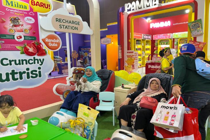 Booth Milna hadir di Pekan Raya Jakarta (PRJ) 2025, menghadirkan aktivitas seru untuk anak dan orangtua (Foto: Ist)