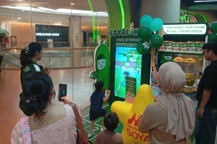 Anak sensitif susu sapi bisa berprestasi, Morinaga Soya gelar instalasi lari interaktif menuju Soyalympic The Final Game 2025 (Foto: Ist)