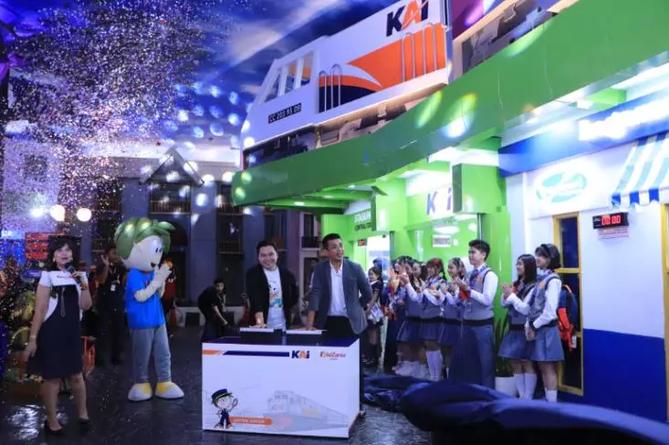 PT. KAI meresmikan wahana edukatif “Central Station KidZania Jakarta” , untuk mengenalkan profesi dunia perkeretaapian sejak dini kepada anak-anak (Foto: Ist)