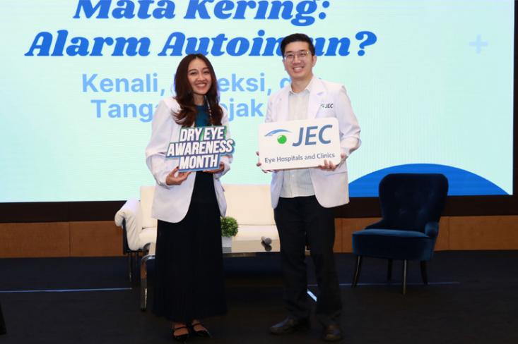JEC mengajak masyarakat untuk lebih tidak menganggap sepele keluhan mata kering karena mata kering yang berkelanjutan bisa jadi merupakan indikasi masalah kesehatan sistemik yang perlu ditangani sejak dini (Foto : Ist)