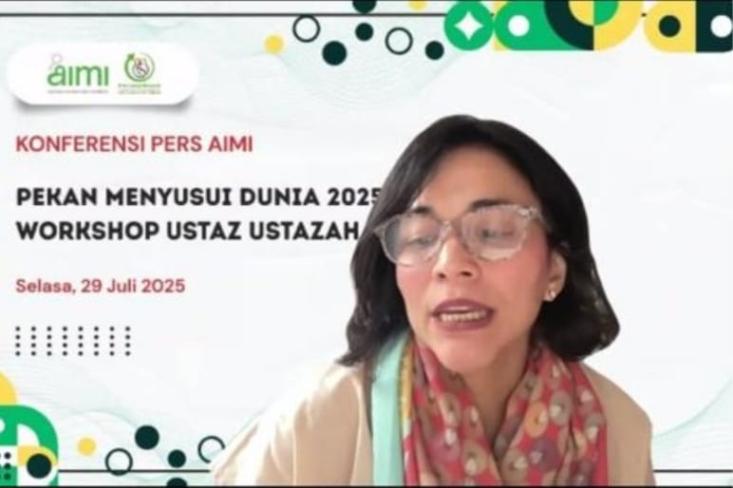 Nia Umar, S.Sos, MKM, IBCLC, Ketua Umum AIMI Pusat. Foto: Tangkapan Layar