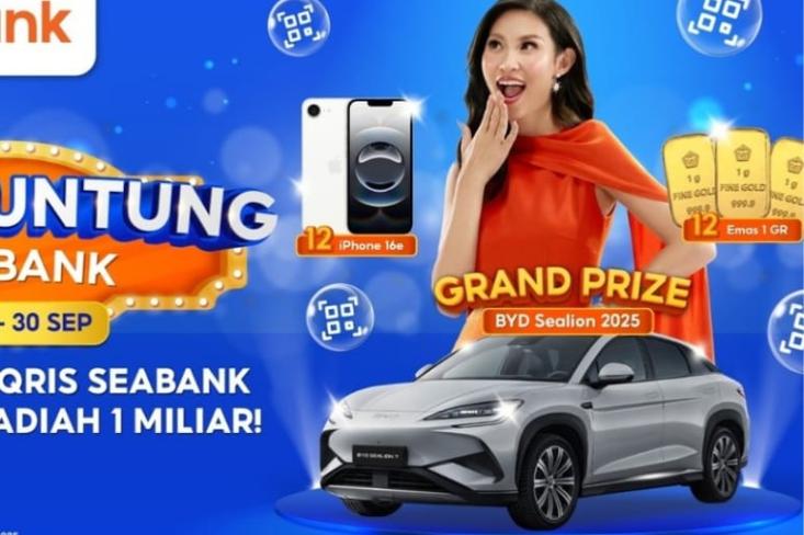Pesta Untung 2025 yang bertabur hadiah mulai dari mobil BYD, iPhone hingga emas batangan. Foto: Ist