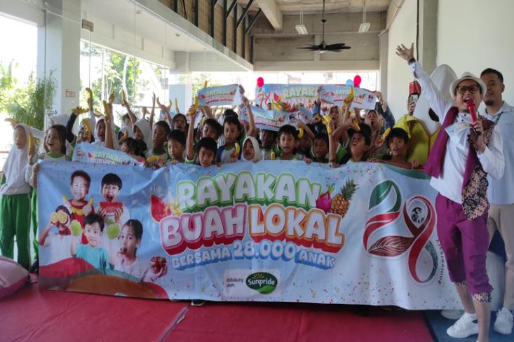 Rayakan ulang tahun ke-28, Super Indo ajak 28.000 anak rayakan buah lokal di seluruh gerai (Foto : Ist)