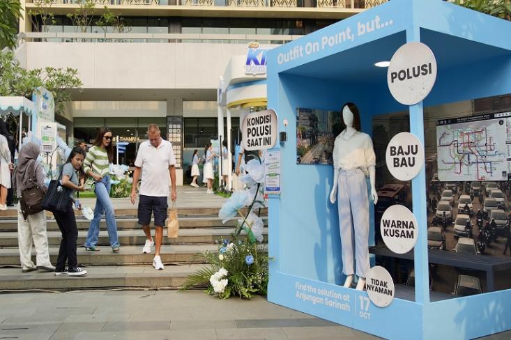 Acara edutalk “DETOXPERIENCE #DetoxPakaianmu” yang diadakan di Anjungan Sarinah Jakarta Pusat mengedukasi masyarakat bahwa polusi udara tak hanya bisa terhirup dan masuk ke paru-paru, namun juga menempel di kulit dan pakaian (Foto: Ist)