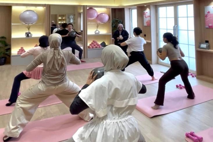 Kolaborasi Warna Modern Indonesia (WMI) bersama Salsalivefit hadirkan gym khusus wanita di kawasan Pejaten, Jakarta Selatan (Foto: Ist)