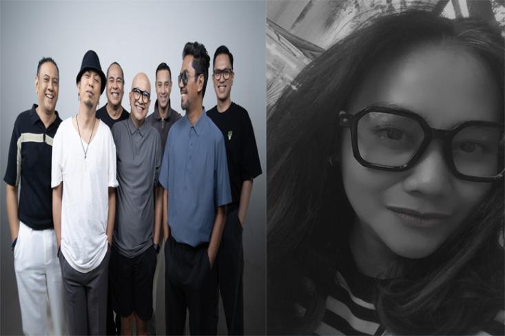 Grup Band Element (kiri) dan Karin Kemayu (kanan). Foto: Element