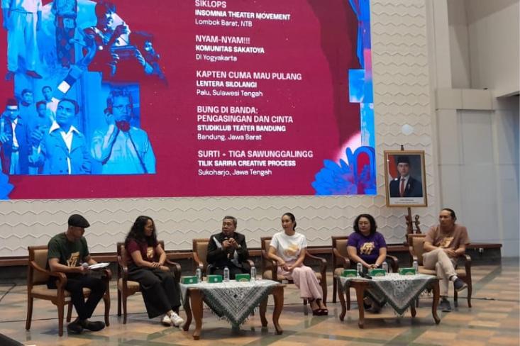 Festival Teater Indonesia hasil kolaborasi antara Yayasan Titimangsa dan Perkumpulan Nasional Teater Indonesia yang didukung oleh Kementerian Kebudayaan RI. Foto: Novi