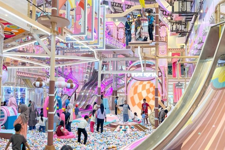 Lippo Plaza Ekalokasari Bogor resmi menghadirkan Playtopia Adventure, arena bermain keluarga terbesar di Pulau Jawa sekaligus yang pertama di Kota Bogor (Foto: Ist)