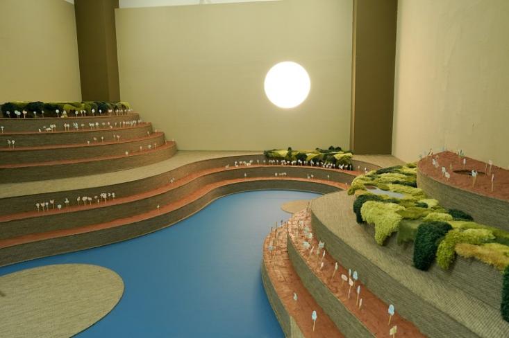 Instalasi edukasi multisensori UMA: Ruang Seni Anak di Museum MACAN hasil kolaborasi TACO, FIO dan Ibu Arsitek yang dirancang untuk mengajak pengunjung menjelajahi kembali bentang alam dan budaya Nusantara lewat material dan desain (Foto: Ist)