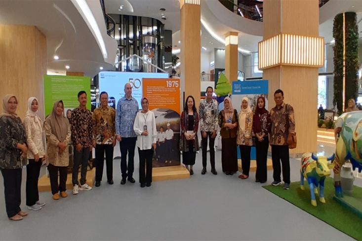 Perayaan 50 tahun kemitraan Nestle Indonesia dengan peternak sapi perah rakyat Jawa Timur, Senin (15/12/2025) di fX Sudirman, Jakarta. Foto: Novi