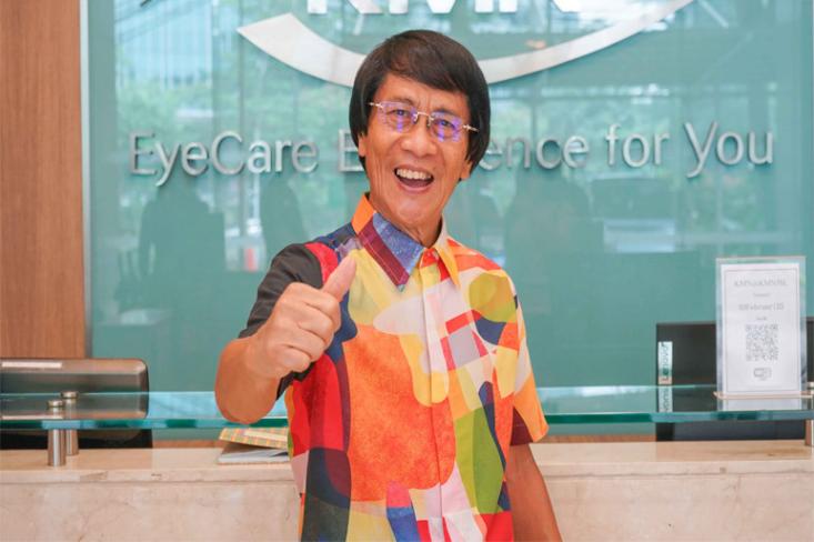 Kak Seto berharap pengalamannya dapat menjadi motivasi bagi masyarakat yang juga mengalami katarak, agar tidak ragu memeriksakan diri ke dokter mata. Foto: Ist