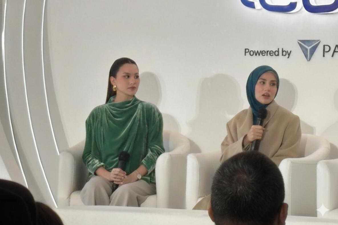 Alyssa Daguise, Brand Persona/Active Lifestyle (kiri) di acara Brand Launch Dermascalp Expert, Minggu, 25 Januari 2026 di City Hall, PIM 3, Jakarta Selatan. Foto: Novi