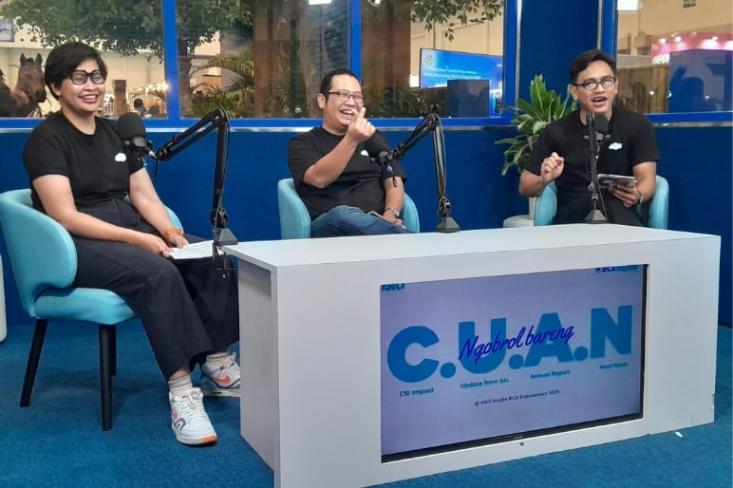 Sesi ngobrol C.U.A.N merupakan akronim dari Corporate Sustainability Initiative (CSI) Impact, Update from blu, Annual Performance 2025, dan Next Move. Foto: Novi