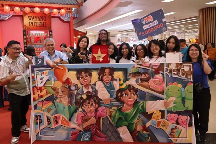Wadahi kreatifitas 43 Kelompok Pelajar SMP – SMA Lewat Seni Mural bertema  Shopping Makes Moments (Foto : Ist)