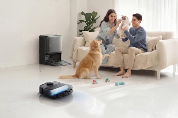 Dukung para ibu modern dan aktif dalam menjaga kebersihan rumah, eufy hadirkan Robot Vacuum Omni C28 dengan Teknologi HydroJet™ Roller Mop yang cocok untuk keluarga yang memiliki anak kecil atau hewan peliharaan (Foto: Ist)