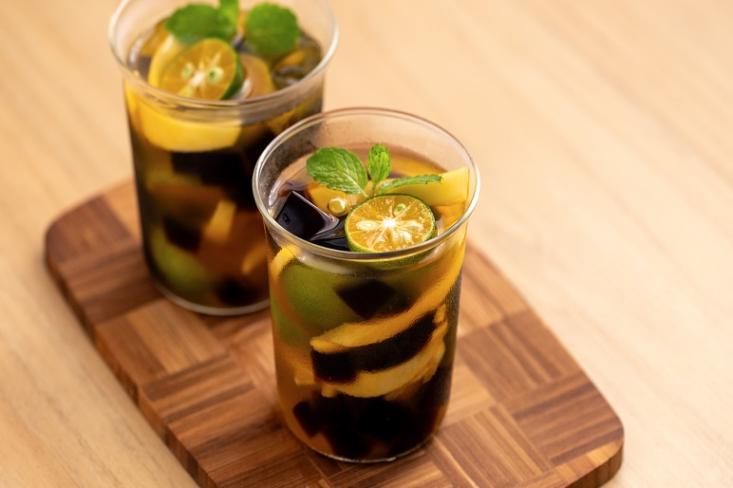Es Cincau Sirup Squash Jeruk Florida (Foto: Ist)
