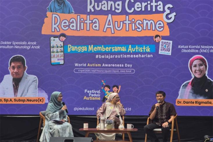 Peduli ASD (Autisme atau Autism Spectrum Disorder) mengadakan Festival Peduli Autisme 2026 di Pesona Square, Depok pada Sabtu, 04 April 2026. Foto: Ist