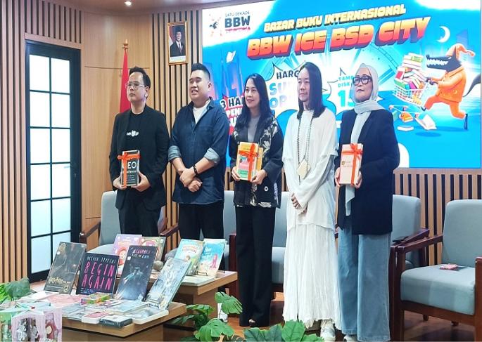 Para pembicara dalam konferensi pers BBW ICE BSD City yang akan berlangsung 5 hari mulai 29 April 2026 selama 24 Jam Nonstop dan dibuka tepat tengah malam pukul 00.00 WIB (Foto: Efa)