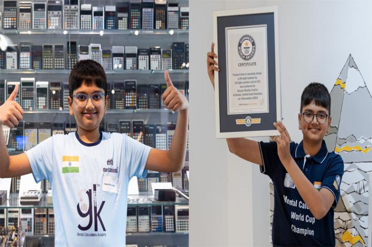 Aaryan Shukla asal India, mampu menghitung angka-angka besar, seperti punya kalkulator super di otaknya. Foto: Ist