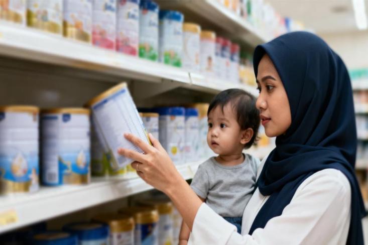 Waspada sebelum membeli! Perhatikan kandungan yang terdapat di dalam susu formula (Foto : Ist)