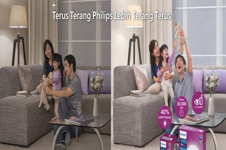 Meski lebih terang, teknologi EyeComfort pada Philips LED UltraBright memastikan cahaya tidak menyilaukan, bebas kedip, dan nyaman di mata (Foto : Ist)