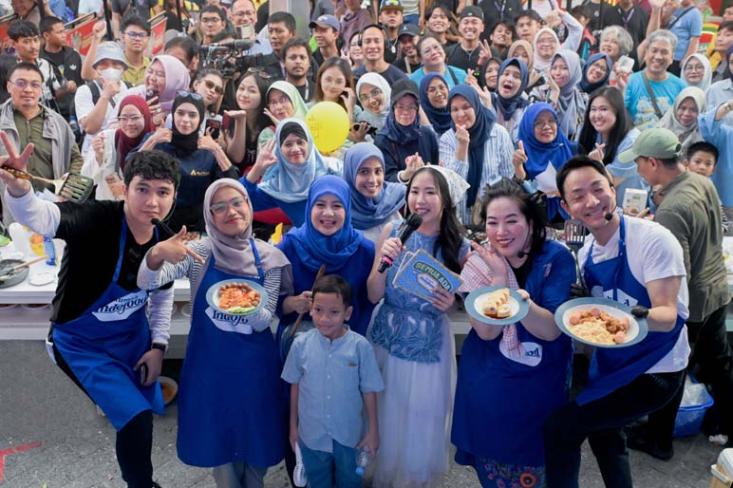 Mendadak duel masak bareng Aldi Taher dan Chef Hideki di Rumah Indofood Jakarta Fair Kemayoran 2026 (Foto : Ist)
