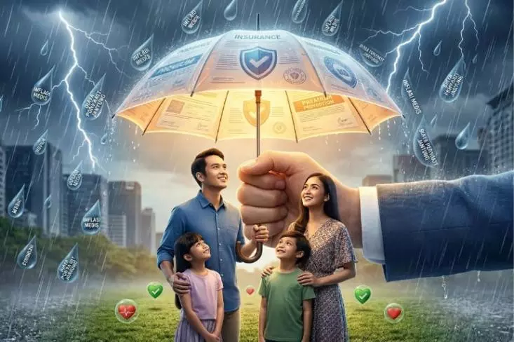 Di tengah badai inflasi medis, mengandalkan tabungan konvensional biasa untuk mengantisipasi risiko penyakit kritis, sangat berisiko mengganggu stabilitas finansial jangka panjang keluarga. Foto: Generated AI