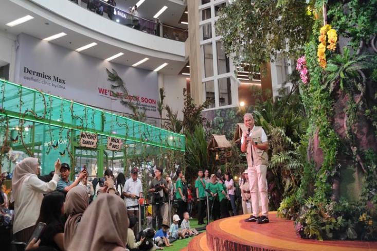 Explore The Jungle dirancang untuk menghadirkan pembelajaran melalui interaksi langsung dengan alam, harapannya setiap anak yang datang tidak hanya pulang dengan rasa senang tetapi juga pengetahuan (Foto : Retno)