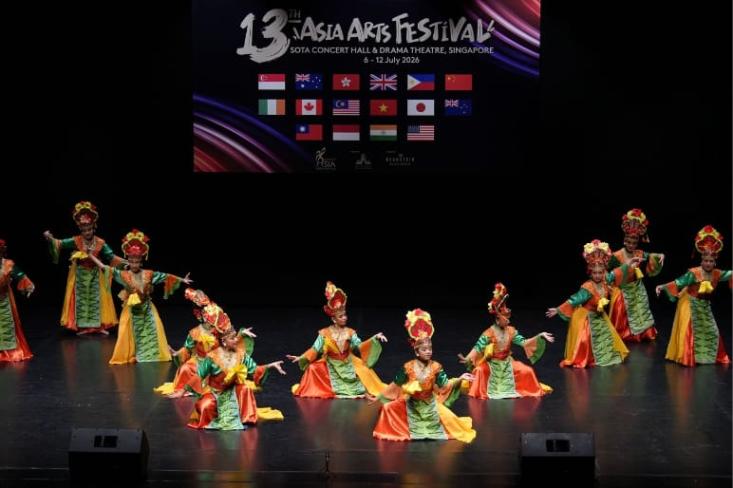 Svadara Warna Indonesia, kembali mengharumkan nama Indonesia dengan meraih Gold Medal pada ajang 13th Asia Arts Festival (AAF) 2026 di Singapura. Foto: Ist