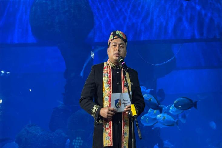 Fauzi Prihatin, General Manager Jakarta Aquarium & Safari saat upacara kemerdekaan LIVING HERITAGE: The Spirit of a Sovereign Nation, Senin, 17 Agustus 2026 di Central Park Mall 2 Lt. LG, Jakarta Barat. Foto: Novi