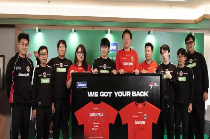 Salonpas menjadi sponsor utama rangkaian Pelatnas Timnas Esports Indonesia, termasuk Asian Games Aichi-Nagoya 2026, Global Esports Games Los Angeles 2026, serta persiapan menuju rangkaian kompetisi antarnegara 2027 (Foto : Ist)