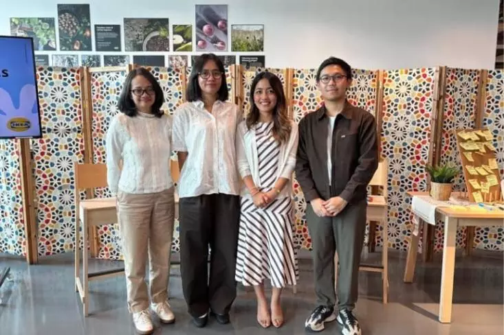 Ki-ka: Ririn Basuki, Public Relations Manager IKEA Indonesia; Ruth Panjaitan, Home Furnishing & Competence Development Leader IKEA Indonesia; Nadya Cheirin, Brand Development Specialist Jotun Indonesia; dan M. Yusuf Attorik, Interior Design Leader./N
